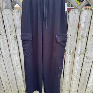 Womens Black Cargo Pants with Pockets
